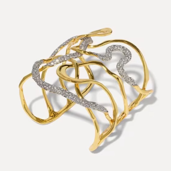 ALEXIS BITTAR Solanales Gold Crystal
Intertwined Cuff Bracelet - Picture 3 of 5
